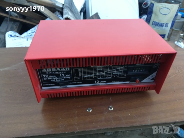 ABSAAR 12V-22AMP BIG BATTERY CHARGER-ВНОС SWISS 2010250628, снимка 5 - Аксесоари и консумативи - 52113027