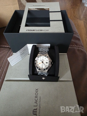 Чисто нов Maurice Lacroix Aikon Venturer GMT Automatic, снимка 4 - Мъжки - 52776505