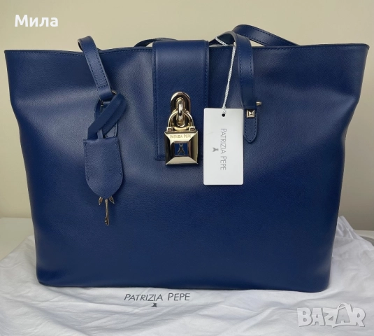 Patrizia Pepe - 100% Естествена кожа / Дамска чанта / Нова с етикети