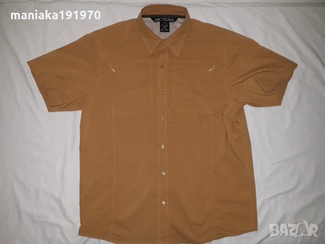 Arcteryx Orange Short Sleeve Button Shirt (М) мъжка риза Arc’teryx