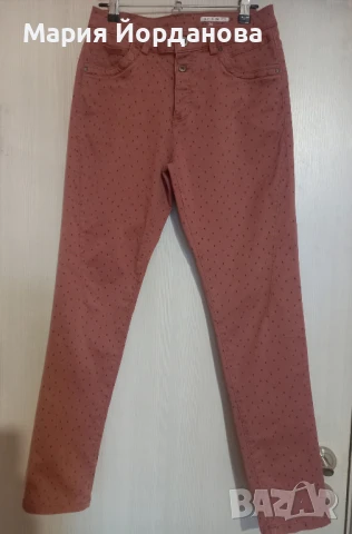 EDC by Esprit - Панталон Чино - Керемидено червен със ситен десен, XS, снимка 7 - Панталони - 51311891