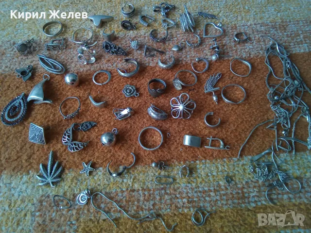 100 грама сребърни накити за поправка за реставрация за части или материал 50661, снимка 2 - Колиета, медальони, синджири - 50238963