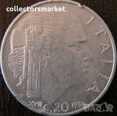20 центисими 1939,, Италия