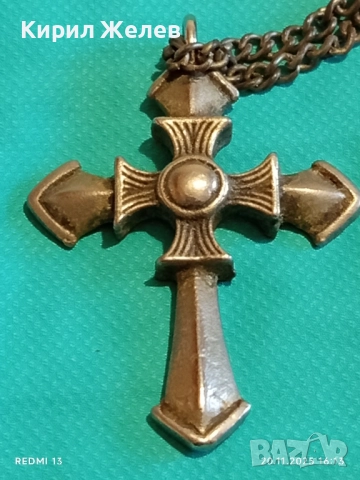 КОЛИЕ с КРЪСТ КРАСИВ МОДЕН АКСЕСОАР ДИЗАЙНЕРСКИ МНОГО КРАСИВ 13700, снимка 10 - Колиета, медальони, синджири - 52481355