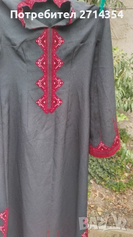 Стара дреха носия с  ръчно бродирани орнаменти , снимка 3 - Антикварни и старинни предмети - 51889559