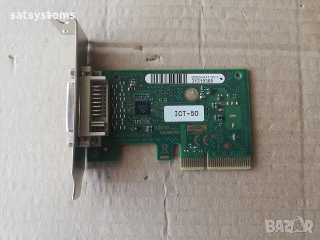 PCI-E DVI-D Graphics Adapter add Card Fujitsu-Siemens ICT-50 Low Profile