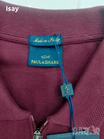 Мъжка тениска Паул Шарк Л последен размер в бордо цвят , снимка 5 - Тениски - 53169094