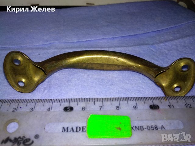 СТАРА МЕСИНГОВА РЕТРО ДРЪЖКА За ЧЕКМЕДЖЕ ШКАФЧЕ ГАРДЕРОБ За ТЕМАТИЧЕН СТАРИНЕН ИНТЕРИОР и Др. 41300, снимка 8 - Антикварни и старинни предмети - 43588064