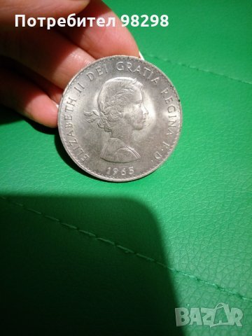 Монета 1965 год Великобритания Чърчил, снимка 2 - Колекции - 34841766
