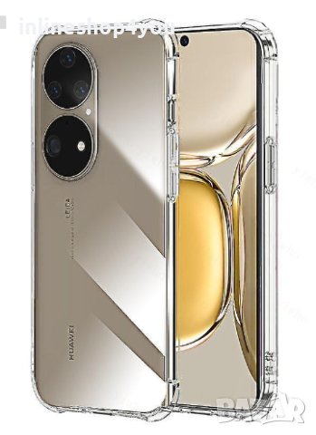 Прозрачен Силиконов Удароустойчив Кейс за Huawei P60 Pro | P50 Pro, снимка 4 - Калъфи, кейсове - 43780830