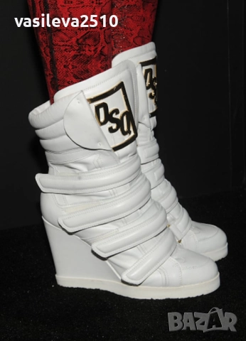Dsquared2 оригинални дамски кецове на платформа 