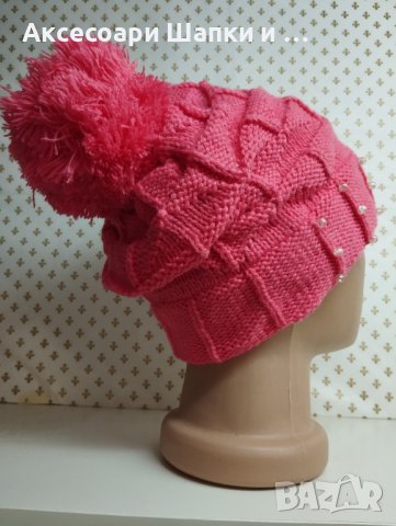 Дамска плетена шапка - мпш36, снимка 2 - Шапки - 43302131