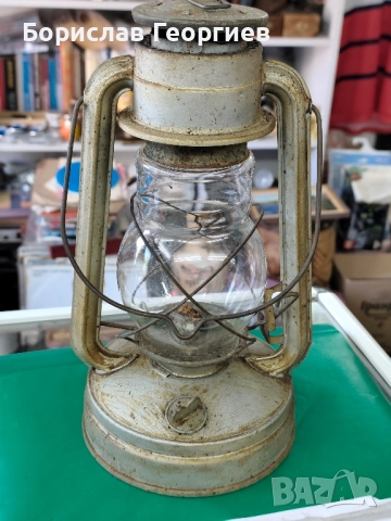 Стар фенер лампа, снимка 5 - Антикварни и старинни предмети - 51754470