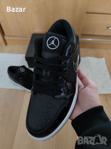 Nike Air Jordan 1 Low Carbon Black All Star размер 42 номер обувки маратонки черни кецове мъжки , снимка 6 - Маратонки - 39197684