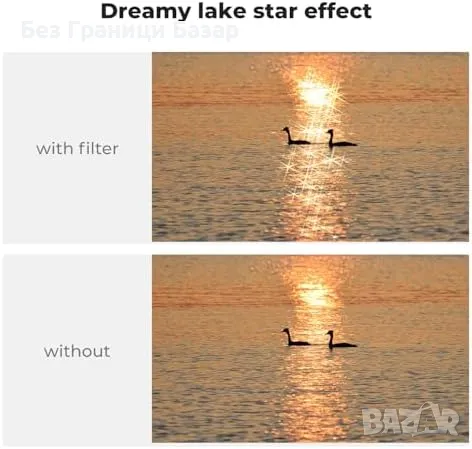 Нов Магнитен филтър звезден ефект за DJI Osmo Pocket 3, 6-точков водоустойчив, снимка 3 - Чанти, стативи, аксесоари - 47431575