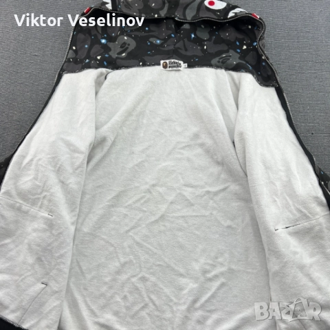 BAPE Space Camo Hoodie Горница Размер XL, снимка 5 - Суичъри - 52715034