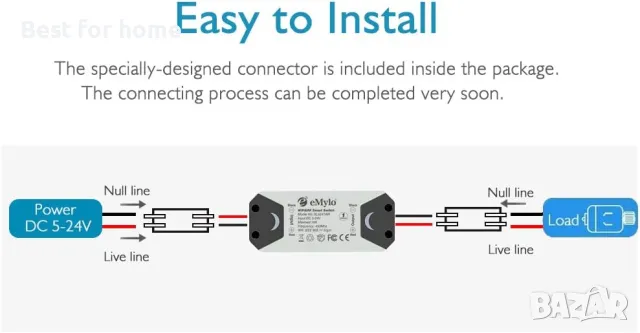Emylo XL5242MO Интелигентно радиочестотно реле за двигател, снимка 6 - Друга електроника - 48348691