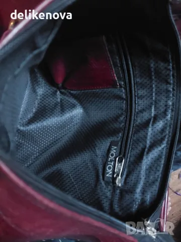 MOLTON. 100%.Кожа Голяма чанта вишна, снимка 7 - Чанти - 47497992