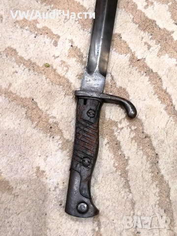 Немски щик нож байонет Маузер SG98/05 рядък с изпилен трион, снимка 4 - Антикварни и старинни предмети - 53384187