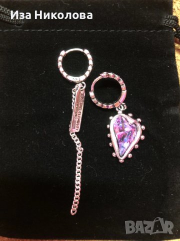 Дизайнерски сребърни обеци Justine Clenquet, снимка 5 - Обеци - 39075074