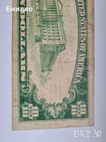 RARE.USA  $ 10 DOLLARS 1929 CHARTER 13044 SAN FRANCISCO , снимка 6 - Нумизматика и бонистика - 38975370
