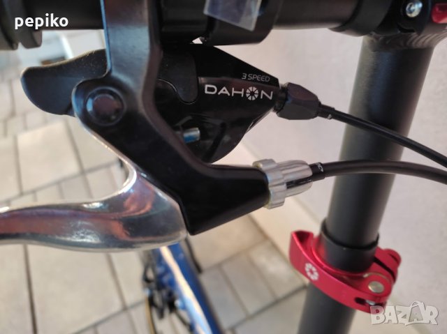 Продавам колела внос от Германия алуминиев тройно сгъваем велосипед DAHON EEZZ D3, снимка 10 - Велосипеди - 35230675