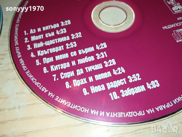 КАЛИ-РЕНИ-СОФИ И ДР.ЦД ДИСКОВЕ-45ЛВ ЗА 1БР 2807221035, снимка 10 - CD дискове - 37521489
