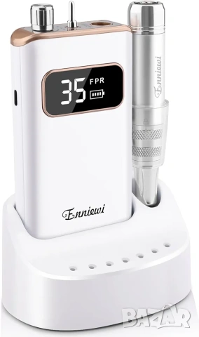 Професионална електрическа пила за нокти Enniewi 35000 RPM със зарядна станция