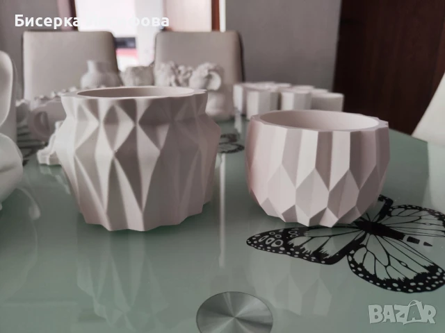 Заготовки  за вашите проекти + Кашпи съдове от керамична смес , снимка 9 - Вази - 50963283