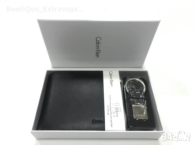 Мъжки подаръчен комплект портфейл Calvin Klein 002 !