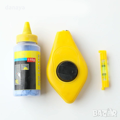 6364 Зидарска чертилка с пудра комплект за маркиране с тебеширена корда, снимка 10 - Други инструменти - 53198225