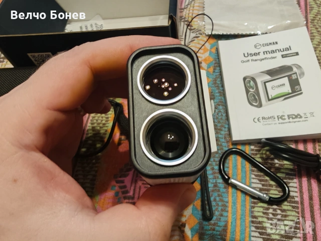 Нов лазерен далекомер CIGMAN CT-1200PRO до 1200 m, снимка 3 - Други инструменти - 53492944