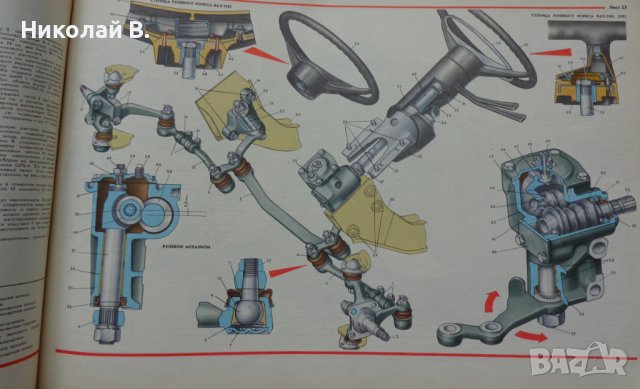 Книга Цветен албум автомобили Жигули ВаЗ 2101/2102/2103Москва Машиностроение 1978 год, снимка 11 - Специализирана литература - 37079481