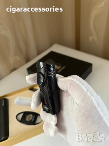 Guevara подаръчен комплект за пури – калъф, запалка и резачка, снимка 5 - Табакери - 53152694