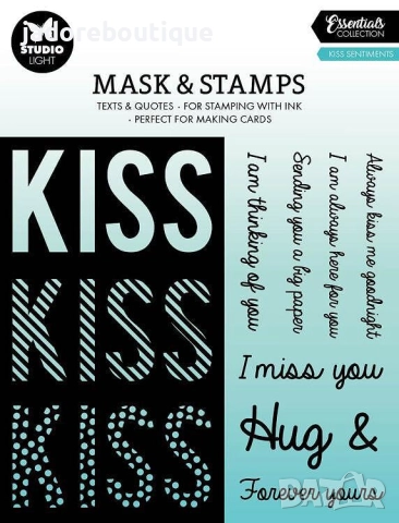 Studio Light Шаблон и силиконови печати Hope / kiss sentiments