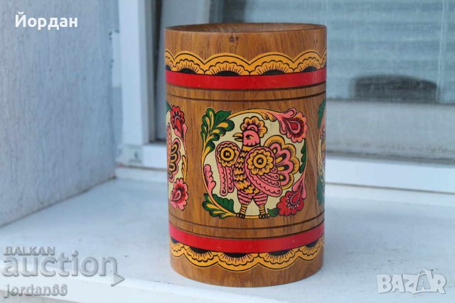 Дървена дъбова купа