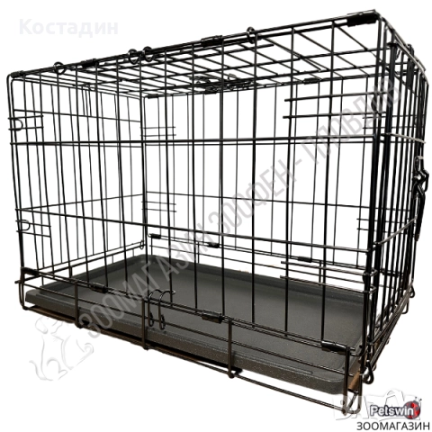 Сгъваема клетка за Кучета - с Предна и Горна врата - 50см/30см/36.5см - Mini - Savic