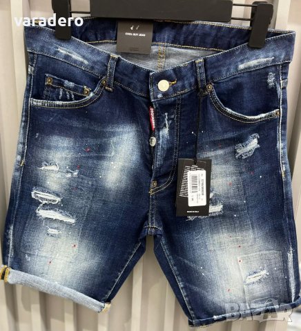 Мъжки къси дънки висок клас Dsquared , снимка 6 - Дънки - 37088915