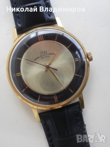 Луч 23 камъни Poljot de luxe рядък модел мъжки ръчен часовник