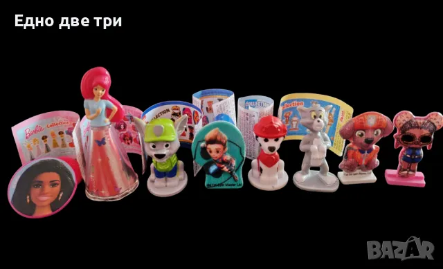 Играчки от шоколадови яйца Barbie, Paw Patrol,  Tom I Jerry, снимка 2 - Колекции - 47866935