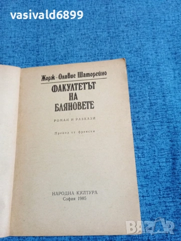 Шаторейно - Факултетът на бляновете , снимка 4 - Художествена литература - 53579206
