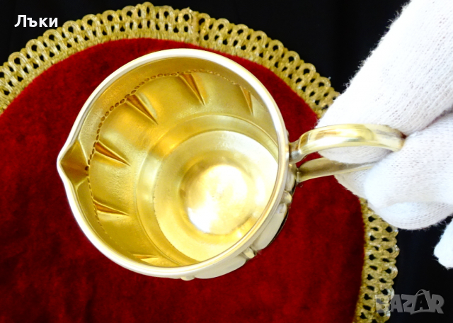 Посребрена каничка,латиера,релеф. , снимка 6 - Антикварни и старинни предмети - 36400966