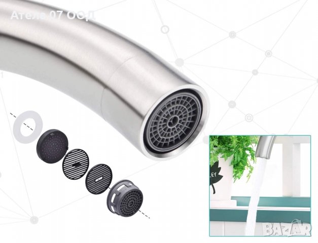 Смесител за мивка хром КОД 11, снимка 3 - Смесители - 32863944