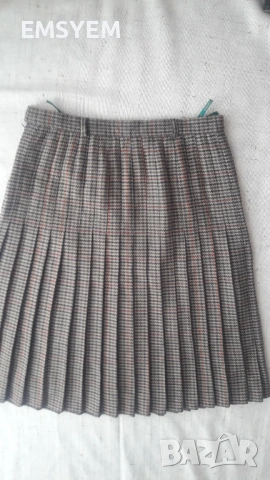 Пола на плисе , каре. Пола на плисе - пепит, снимка 6 - Рокли - 47283730
