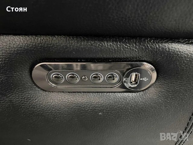 Черен кожен диван двойка с електрически релаксиращ механизъм, снимка 10 - Дивани и мека мебел - 39973439