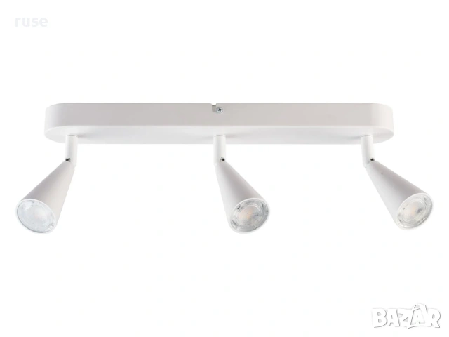 НОВИ! LED спот лампа плафон за таван тройка бял мат, снимка 3 - Лампи за таван - 53569345