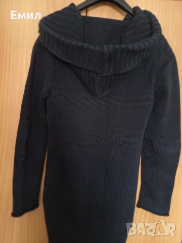Блузон - памучен, тъмно син, снимка 2 - Блузи с дълъг ръкав и пуловери - 40628091