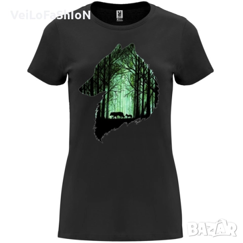 Нова дамска тениска с Вълци, снимка 3 - Тениски - 44065032