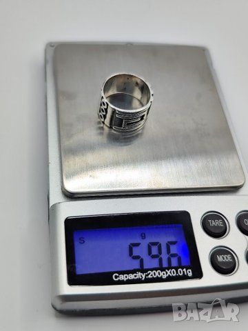 Мъжка 925 сребърна халка/ пръстен 16,91мм, снимка 2 - Пръстени - 40761279