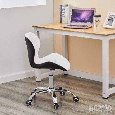 Ергономичен офис стол в черно и бяло МОДЕЛ 252, снимка 9 - Столове - 38951273